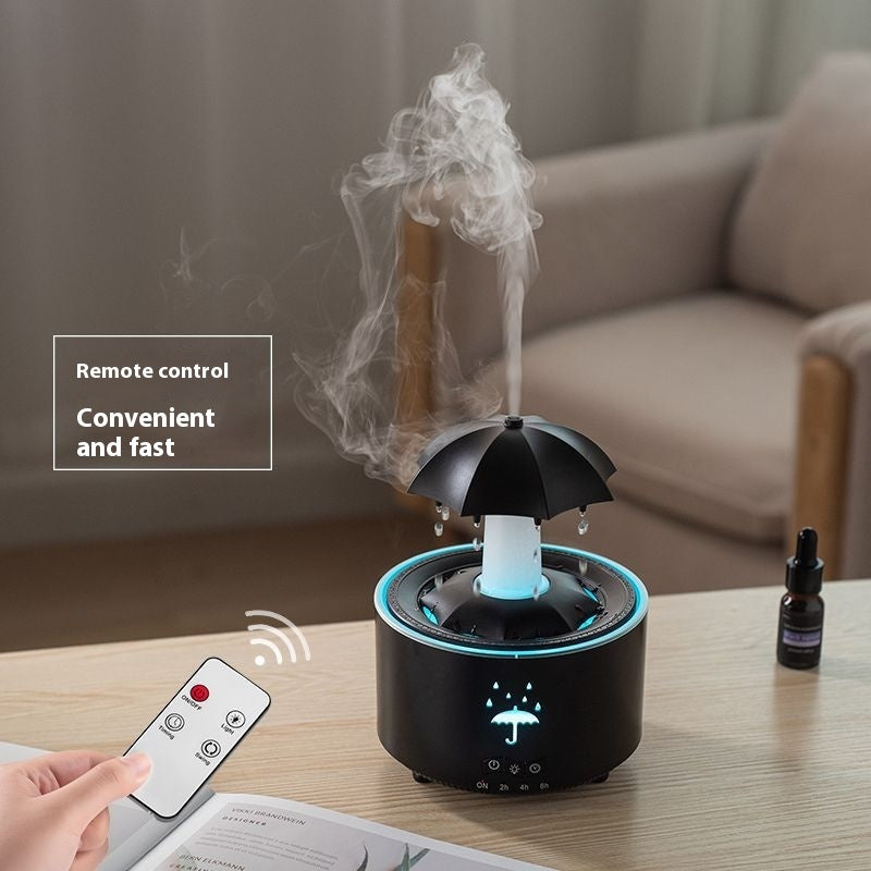 Raindrop Aromatherapy Humidifier Household Office Creativity Water Drop Rotating Humidifier Umbrella Fragrance Machine